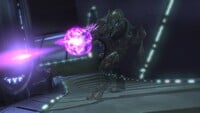 A Special Operations Sangheili firing a needler.