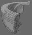 Concept art for the round ramp Forge object.