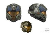Concept art of the CQB helmet for Halo: Reach.