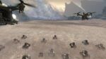 A formation of Warthogs leading an assault against Covenant forces during the Fall of Reach.