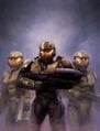 Concept art of Red Team for Halo Wars.