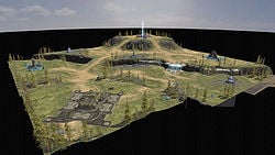 A 3D render of Blood River, from Halo Wars