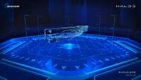 A hologram of the UNSC Infinity.