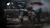 .fortune message in the Halo: Reach Custom game menu