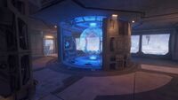 The room displaying a hologram of Zehar VI in Halo: The Master Chief Collection.