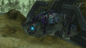 The Super Scarab at the Forerunner ruins.