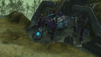 The Scarab after its main cannon destroyed the Rhinos.