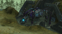 The Super Scarab at the Forerunner ruins.