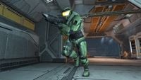 John-117 wielding an MA5-series rifle in Halo: Combat Evolved Anniversary.