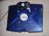 The Canadian Ice Blue Halo 2 Xbox console.