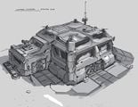 Concept art of the command centre from Halo Wars.