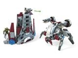 The Banished Skiff MEGA Construx set in its alternate configurations, one of which appears to be a Skitterer.