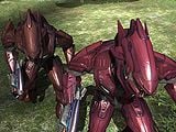 The color differentiation of the Major harness in Halo 3.