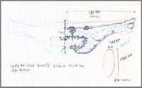 "Sketch before building the first #Halo ring. Was my math way off for a 1.5hr rotation to provide Earth-like gravity?"