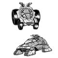 Early concepts for Blue Team's Vehicle.