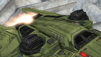 Two Argent V missile pods on the Vulture in Halo Wars.