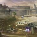 Halo 2: Anniversary concept art of a beach in Old Mombasa.