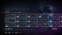 A screenshot of one of the primary loadout weapons in Halo 5, seen within the menu.