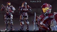 Render of the Cypher armor in Halo 5: Guardians.