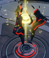 A power node on Rift, captured by the red player.