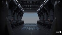 A render of the troop bay in Blur Studio's cutscenes.