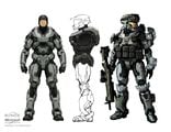 Concept art for the Mark V[B] for Halo: Reach.