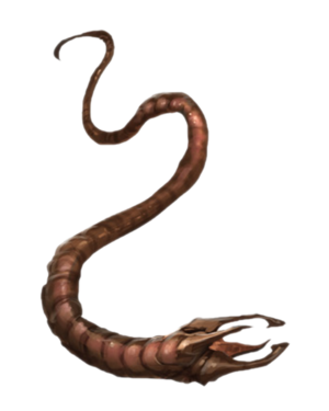 A Dipholekgolo worm as they appear in the Halo Encyclopedia (2022 edition).
