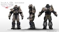 Concept art of Banished Jiralhanae for Halo Wars 2.
