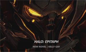 A screenshot of the Ur-Didact used to announce Halo: Epitaph.