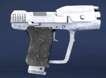 A full view of the M6D in Halo Anniversary, using Halo 3's M6G model.