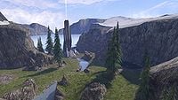 A beacon tower on Valhalla in Halo 3.