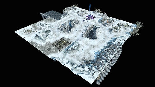 This is an overhead view of Chasms from the Halo Wars community site.
