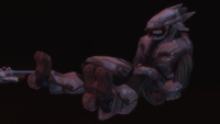 A dead Stealth Sangheili in Halo 3: ODST.