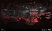 More concept art of the cargo hold.