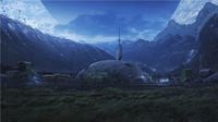 Concept art of the outpost.