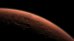 Mars from orbit.