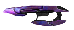 A cropped screenshot of the Wukrshuz-pattern particle rifle, spawned via the Halo Editing Kit.