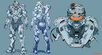 Concept art of Tanaka for Halo 5: Guardians.