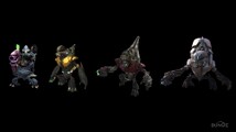 A comparison between Unggoy in all Halo games, including Halo: Reach.