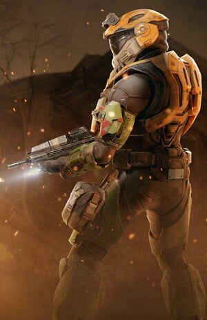 Simple crop of the Promotional image showcasing the Noble Intention event in Halo Infinite