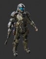 The ODST model, with colors slightly modified by William Cameron.[2]
