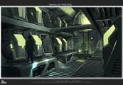 Concept art of the cryo chambers of the UNSC Spirit of Fire for Halo Wars.