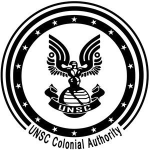 A logo of the Colonial Authority as used on signage in Halo 3: ODST (recreated by User:ScaleMaster117).