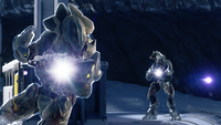 A pair of Sangheili Officers on March on Stormbreak.