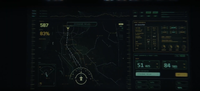 A Condor flight plan for Longhorn Valley shortly after taking off from Reach City.