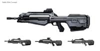 Concept art of the BR85HB SR for Halo 4.