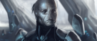 The Didact's face in the Halo 4 terminals.