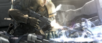 Forge fires his M6C magnum at the Arbiter's hand.