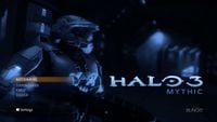 The main menu of Halo 3: Mythic.
