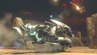 A Chopper splatters an enemy Spartan in Halo 3.